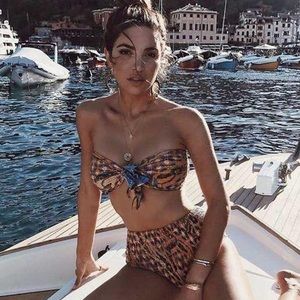 Andi Bagus Bardot Batik High Waist Bikini